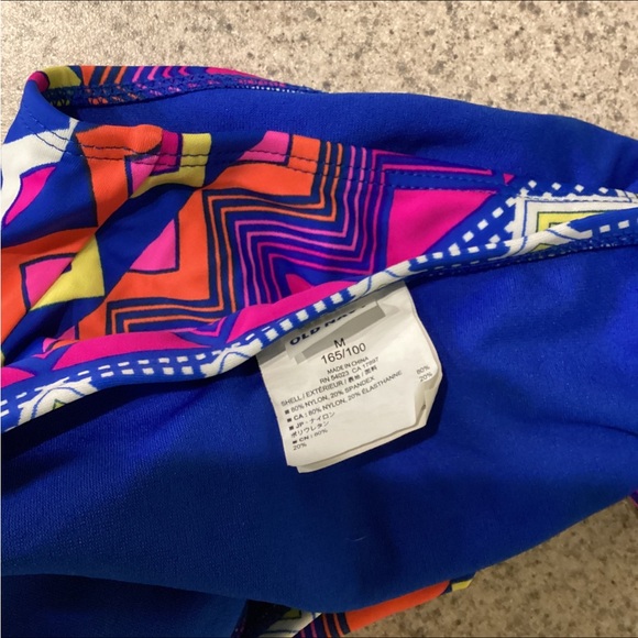 🛍️ 2 for $13🛍️ Old Navy Chevron Triangle Print String Bikini Swimsuit - Picture 7 of 9